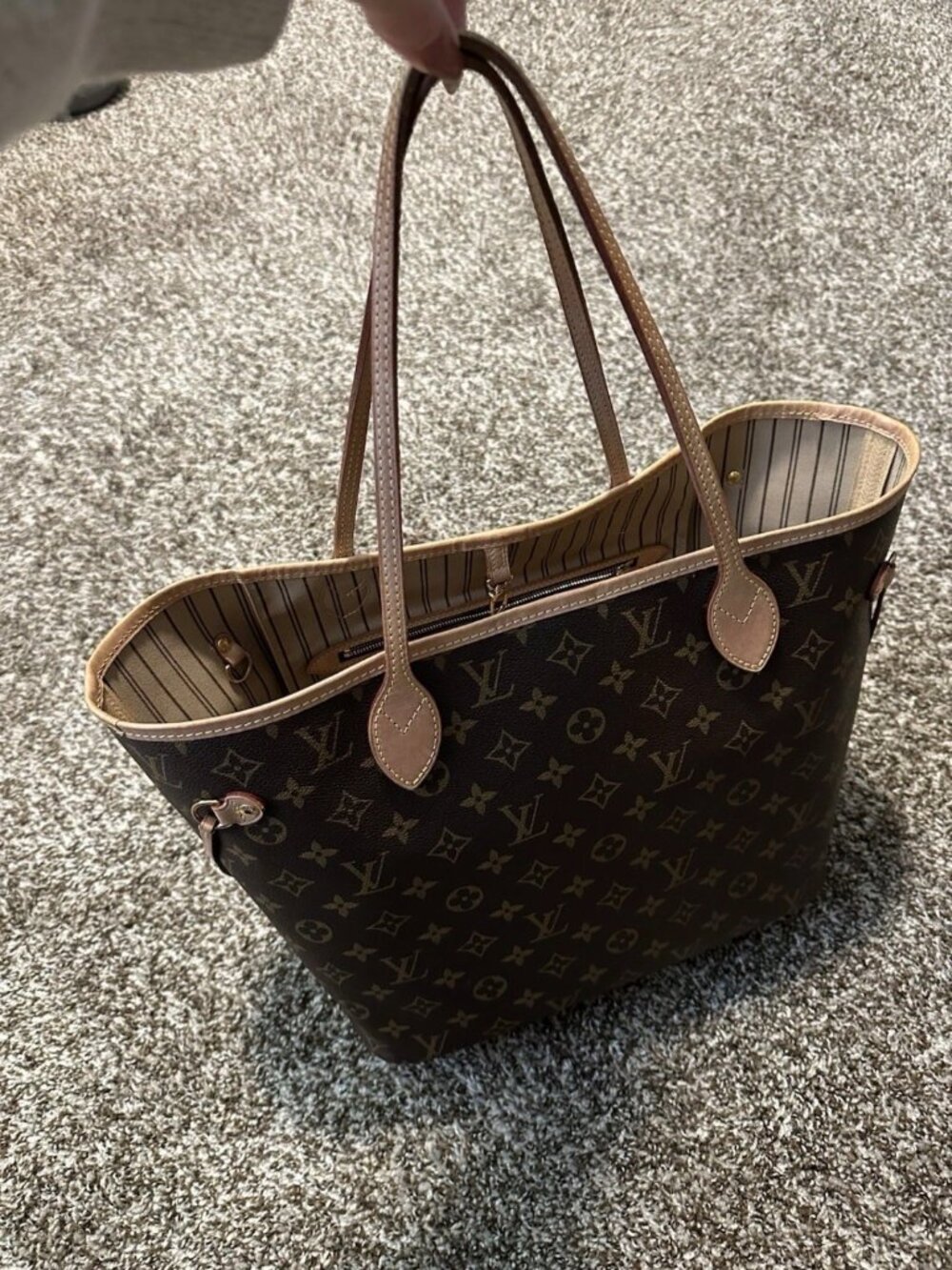 Louis Vuitton Never FULL mm bag with pouch - Picture 4 of 8